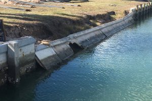 concrete seawall failure