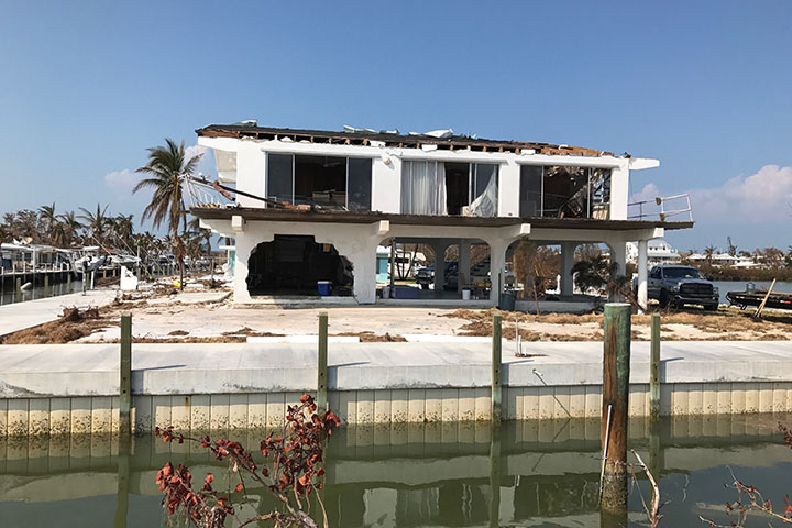 Truline seawall Florida Keys after hurricane