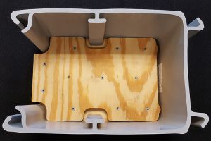 Truline seawall wood driving bottom shoe inside