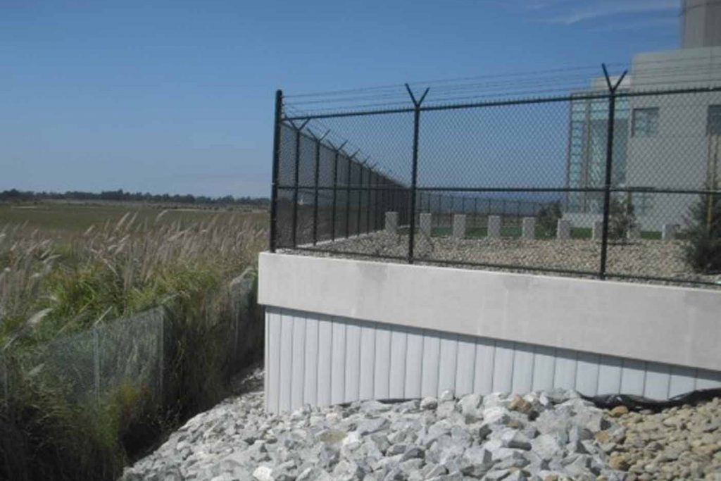 retaining wall for FAA Truline system