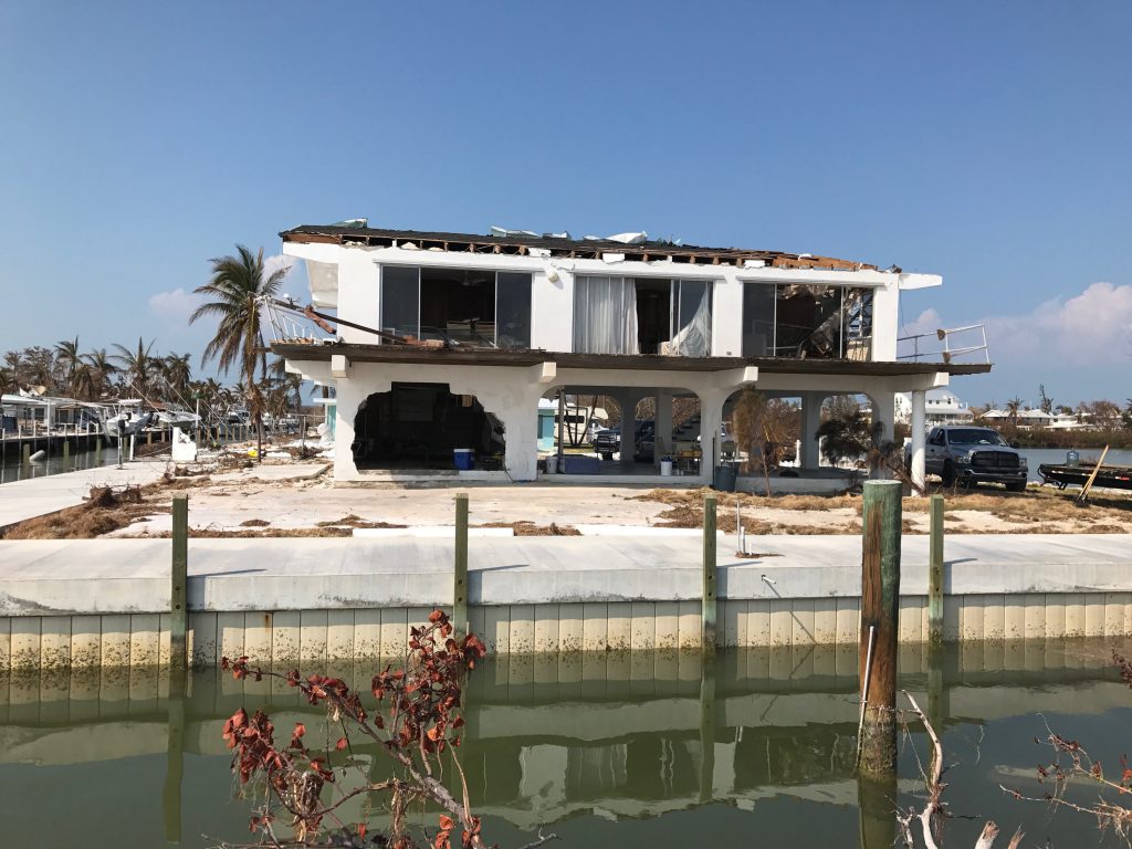 Truline seawall Florida Keys after Hurricane Irma
