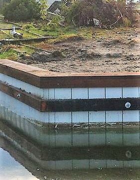 Truline seawall with wood cap option