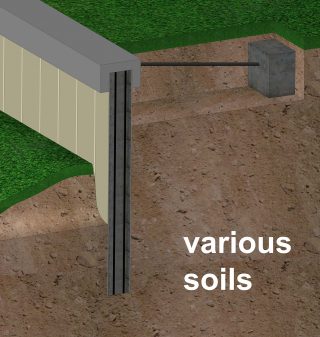 Anchored Installation with Truline wall system Anchored installation with Truline wall system