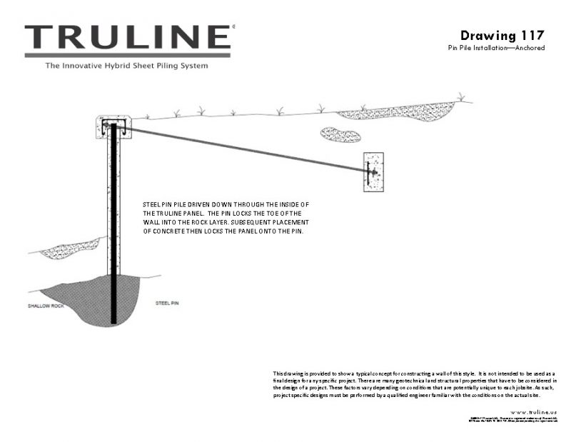 Seawalls Design and Engineering Seawall Drawings | TRULINE®