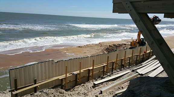 Truline bulkhead wall beach coastal erosion